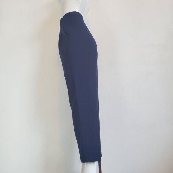 Vintage 80's Navy Wool Trousers - Picture 1 of 6